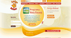 Desktop Screenshot of amigoanimal.org.br