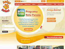 Tablet Screenshot of amigoanimal.org.br
